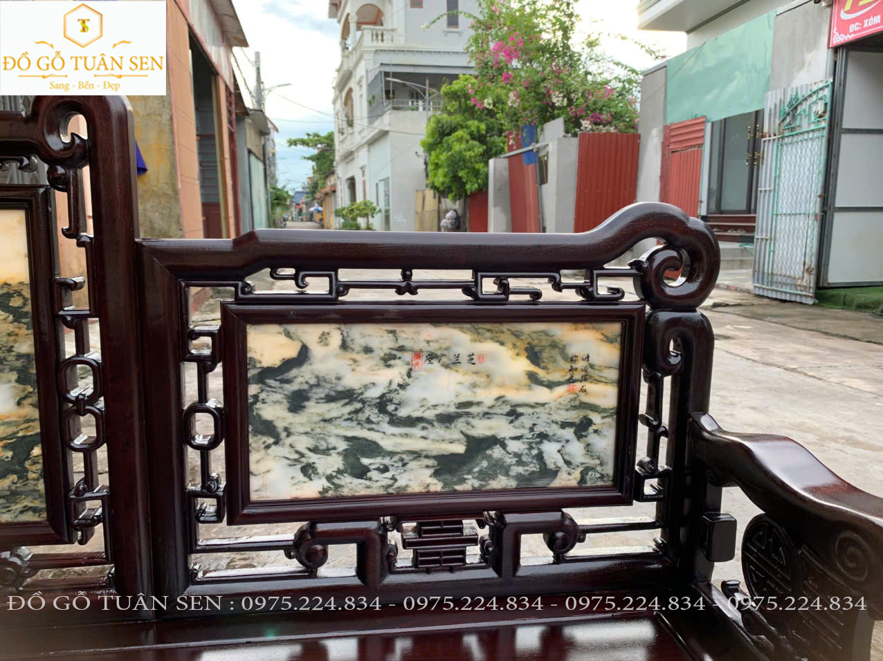 Hình ảnh bộ trường đục 2 mặt gỗ gụ 